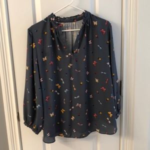 Loft three-quarter sleeve blouse